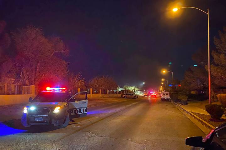 Las Vegas police were investigating a homicide in the 600 block of East Hammer Lane on Saturday ...