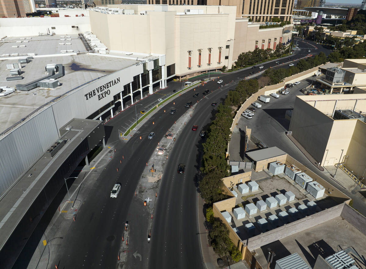 Las Vegas Grand Prix circuit paving underway near Strip, Formula 1, Sports