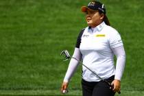Inbee Park heads to the 13th hole during the first round of the Bank of Hope LPGA Match Play at ...