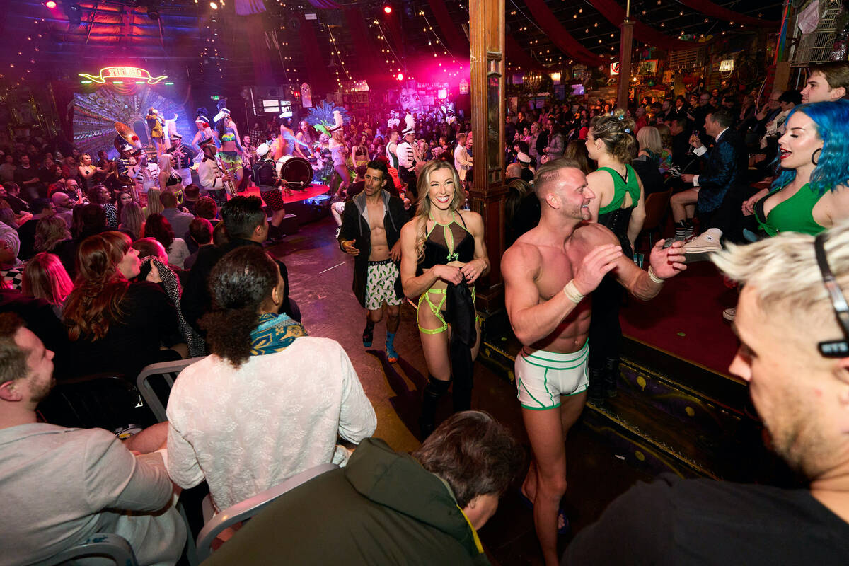 Led by Misha Misha Furmanczyk of Duo Vector, the No Pants party is in full flourish during "Abs ...