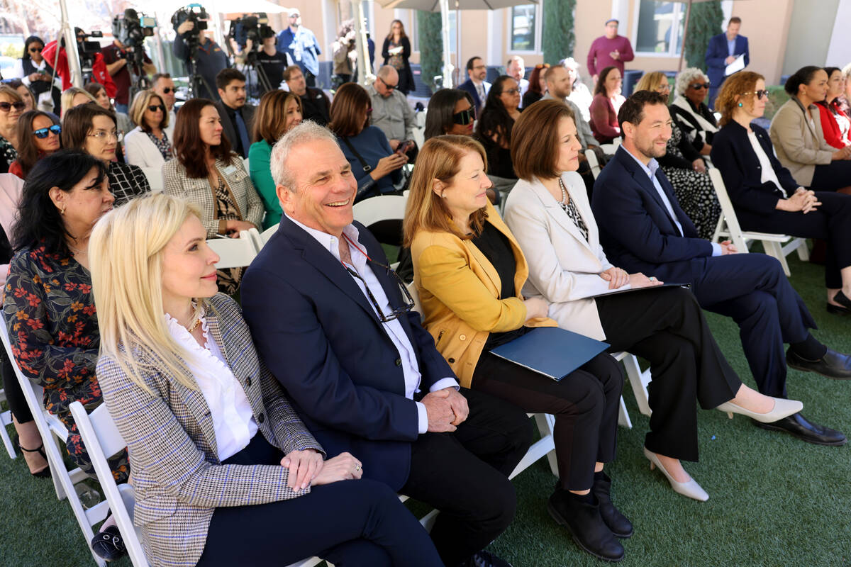 Dignitaries, from left, Dana Alford, developer Alan Molasky, Assistant Secretary of the Interio ...