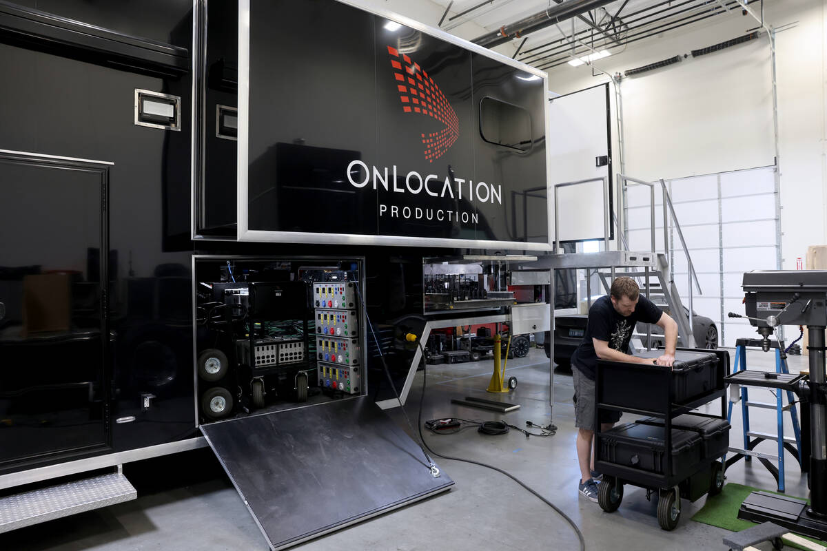 Scott Nickoley with OnLocation Production at his film and television production facility in a s ...