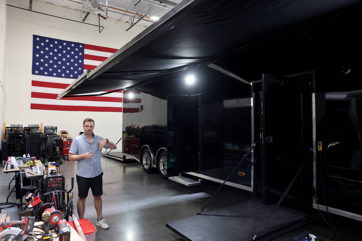 OnLocation Production CEO Karl Nickoley at his film and television production facility in a sem ...