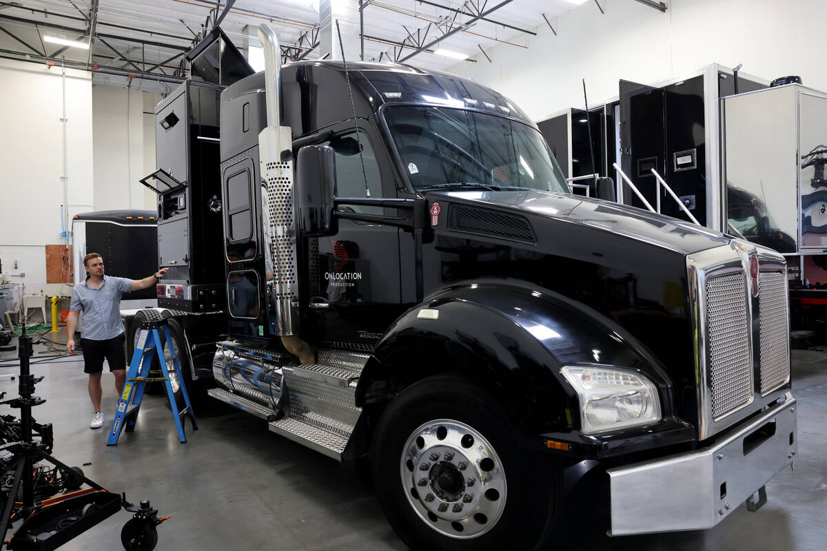 OnLocation Production CEO Karl Nickoley at his film and television production facility in a sem ...
