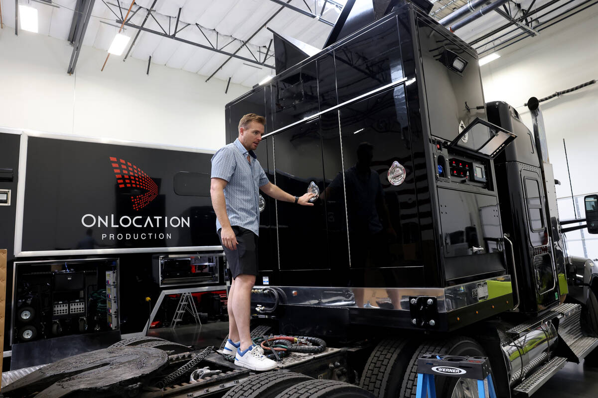 OnLocation Production CEO Karl Nickoley at his film and television production facility in a sem ...