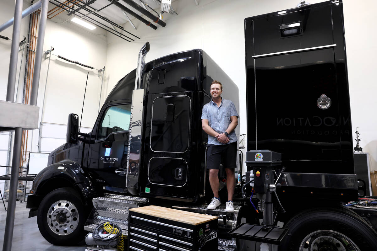 OnLocation Production CEO Karl Nickoley at his film and television production facility in a sem ...