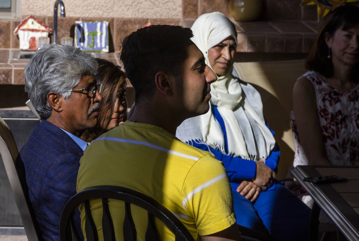 (From left) Father Abdul, wife Shabana, Mohammad "Benny" Shirzad and mother Nazanin a ...