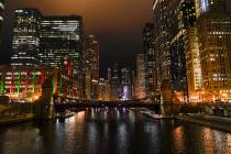 The Chicago skyline is seen along Chicago River Nov. 28, 2022, in Chicago. Democrats have chose ...