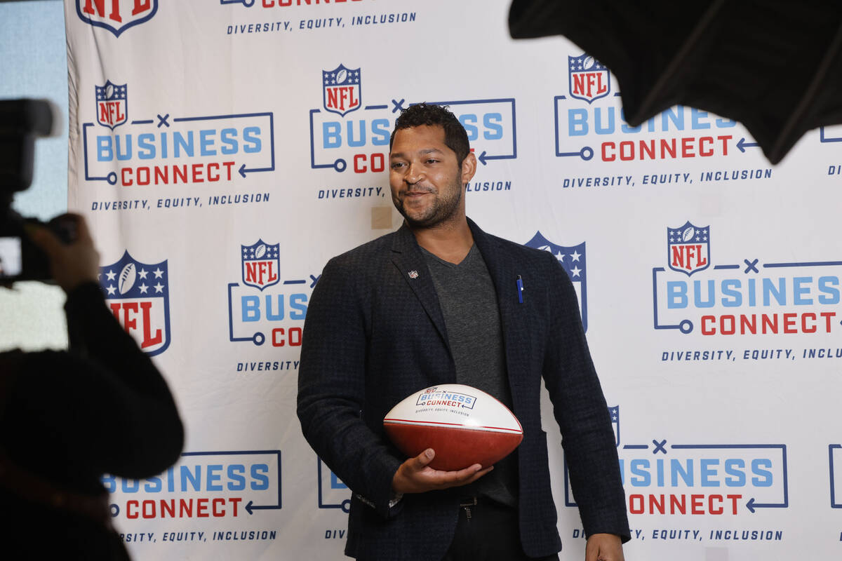 David Waymer of NFL Business Connect, poses for a photo, Tuesday, April 11, 2023, during a Supe ...