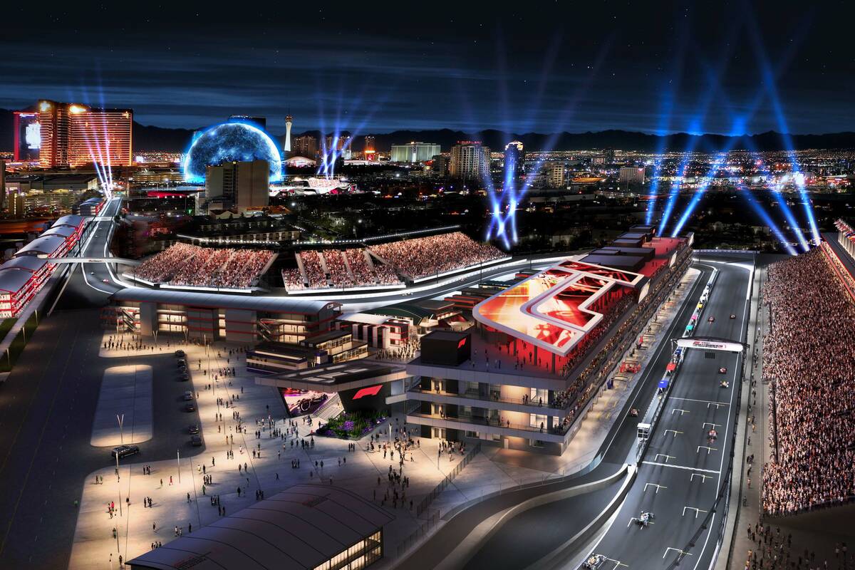 Gedung paddock Formula Satu Las Vegas mencapai titik penyelesaian 60 persen