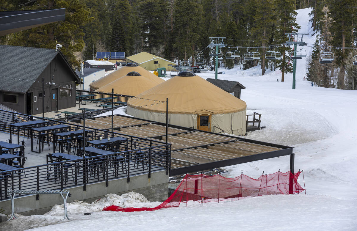 The restaurant and lifts are idle on a maintenance day at the Lee Canyon ski resort on on Thurs ...