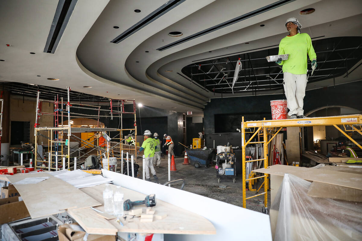 The main dining area of Ocean Prime, a seafood and steakhouse, at the mixed-use Project63 at Ci ...