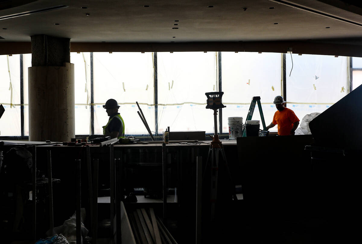 The main dining area of Ocean Prime, a seafood and steakhouse, at the mixed-use Project63 at Ci ...