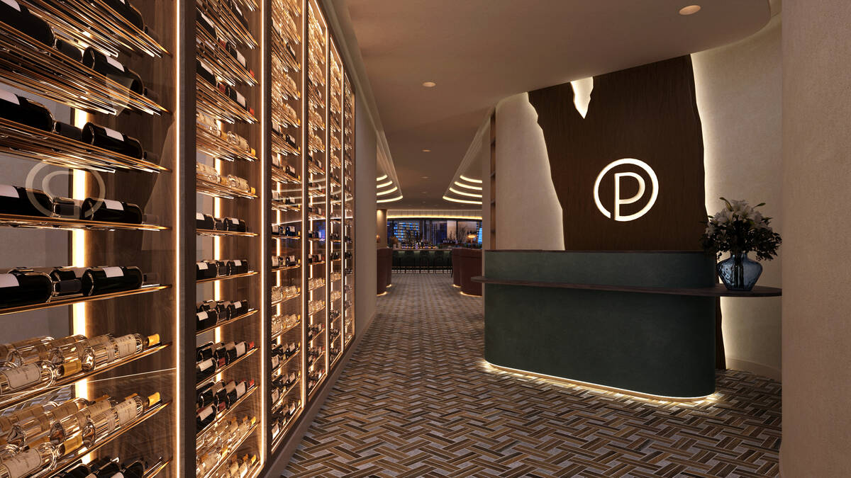 A rendering of the entrance to Ocean Prime, the $20 million steak and seafood restaurant taking ...