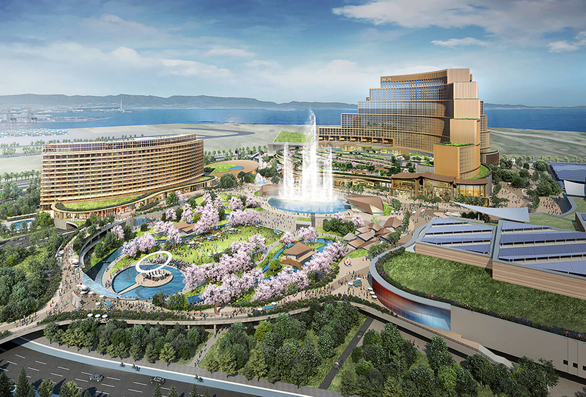 A drawing of the proposed MGM casino in Osaka, Japan. (MGM)