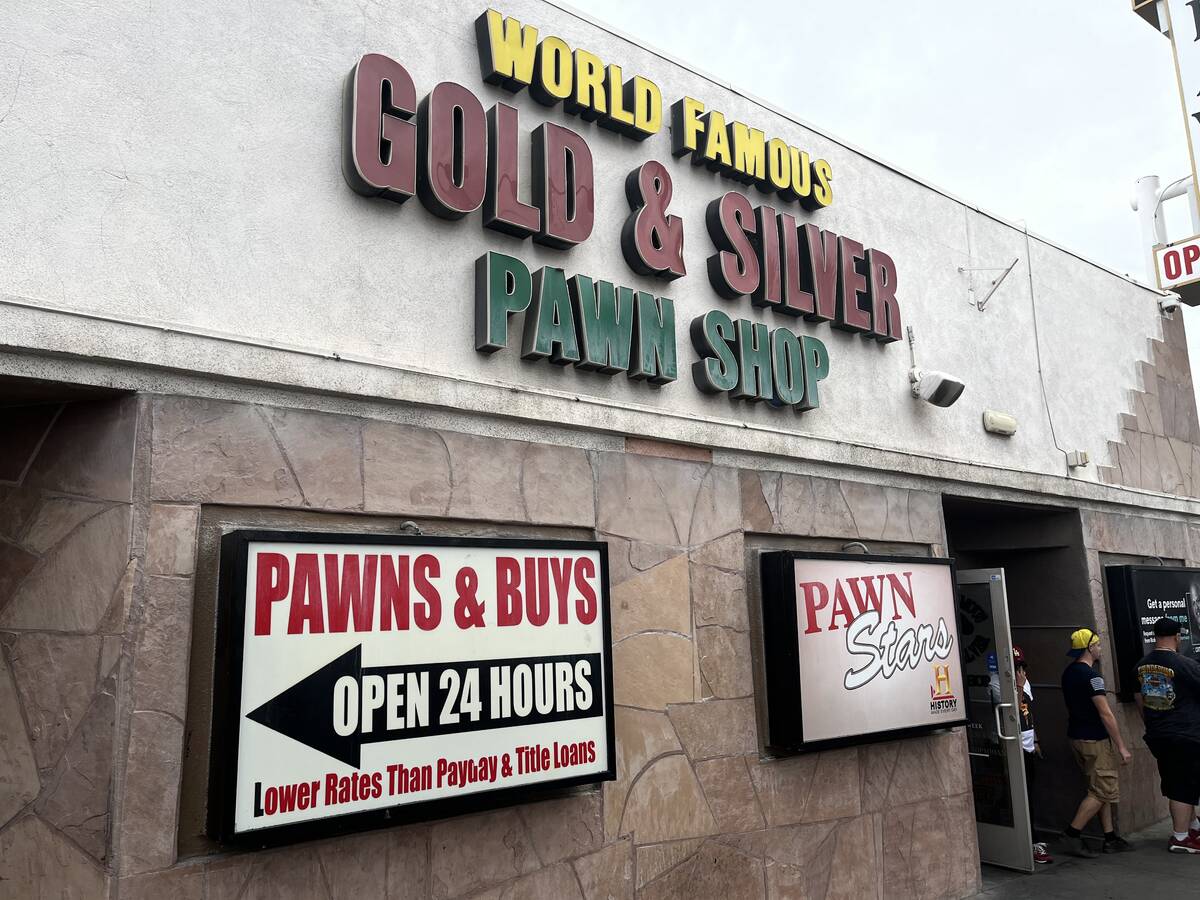 The Gold & Silver Pawn Shop at at 713 Las Vegas Blvd. South. (Justin Razavi/Las Vegas Review-Jo ...