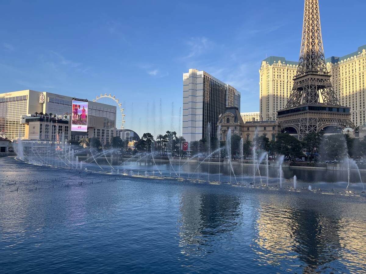 The Fountains of Bellagio, 3600 Las Vegas Blvd. South. (Justin Razavi/Las Vegas Review-Journal)