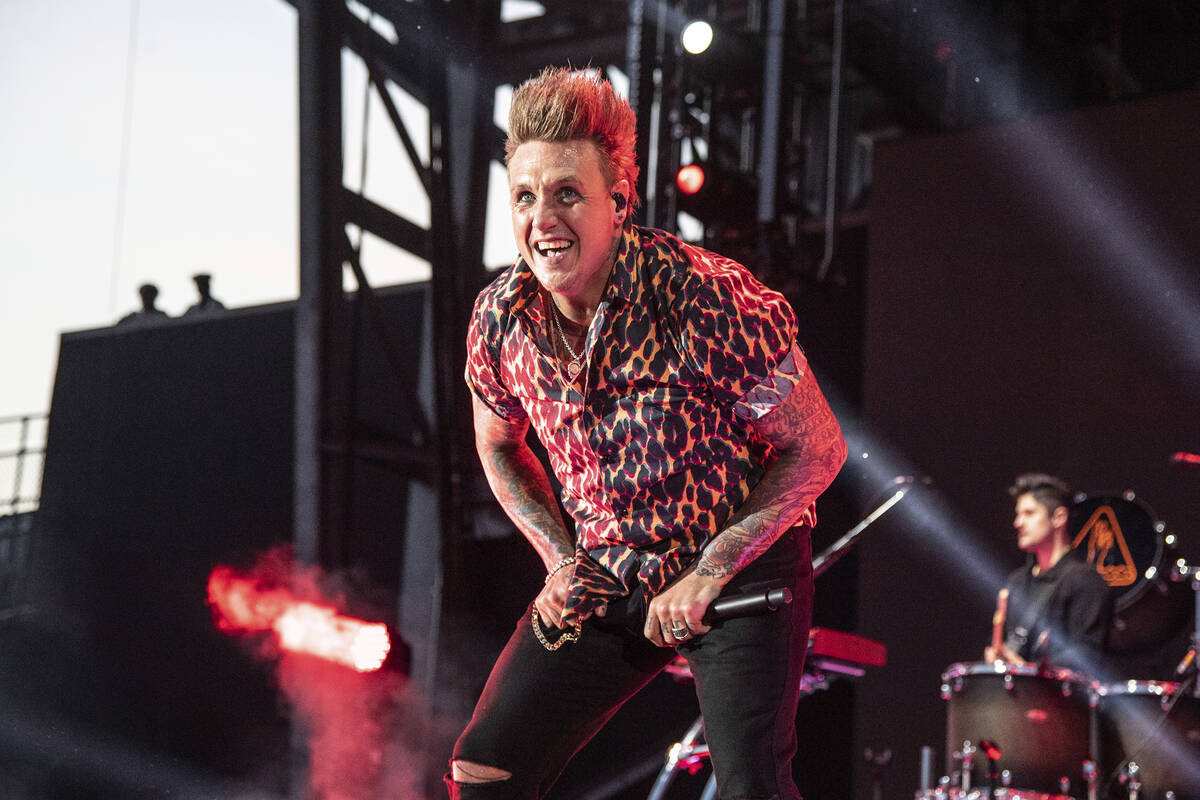 Jacoby Shaddix of Papa Roach performs at the Sonic Temple Art and Music Festival at Mapfre Stad ...