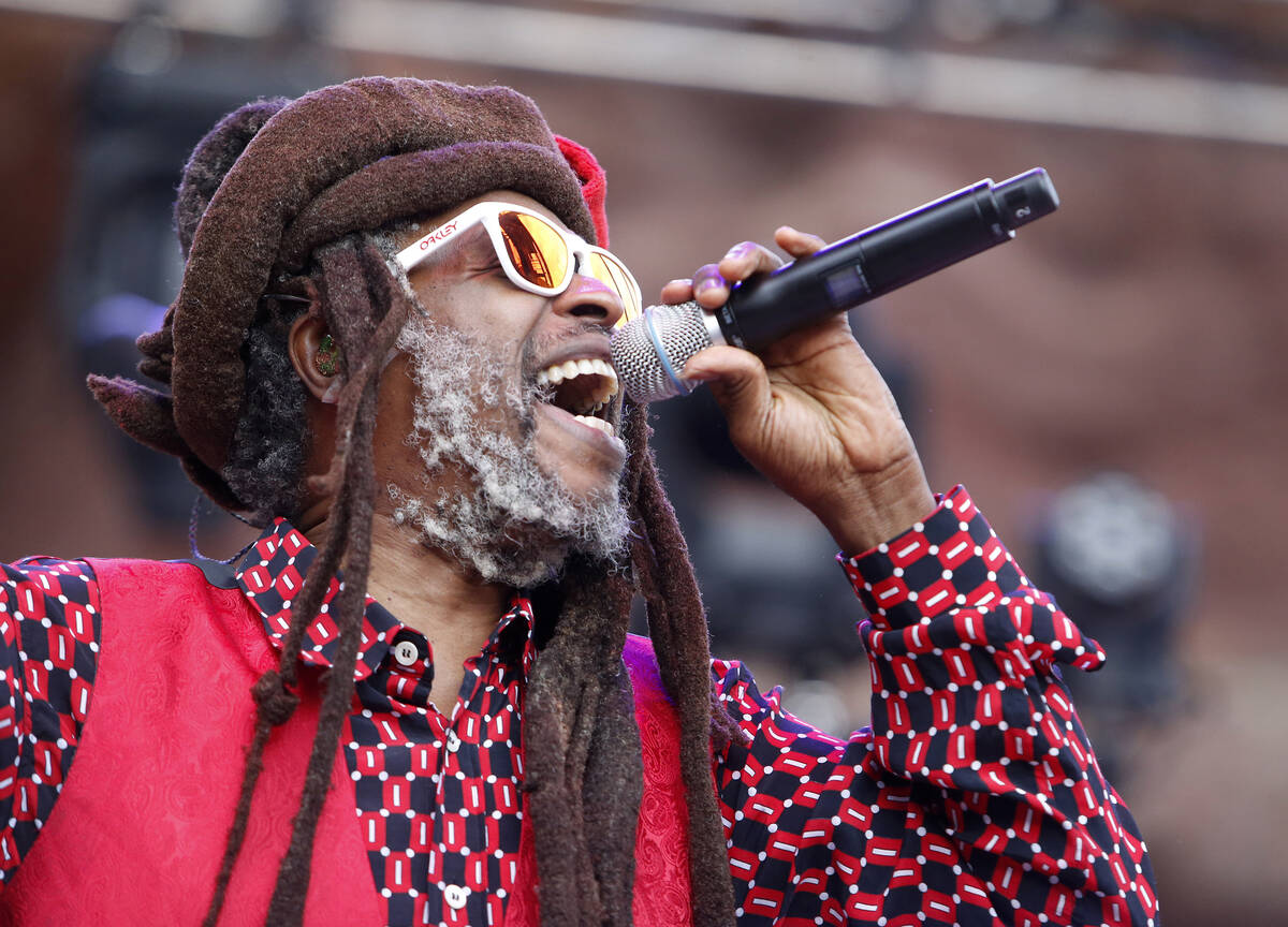 Steel Pulse singer, Selwyn Brown is seen at Reggae on the Rocks at Red Rocks Amphitheatre on Sa ...