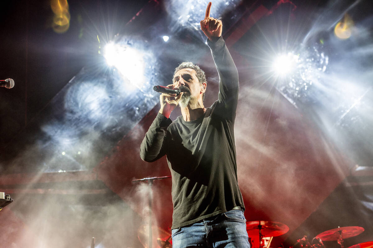 Serj Tankian of System Of A Down performs at the Sonic Temple Art and Music Festival at Mapfre ...