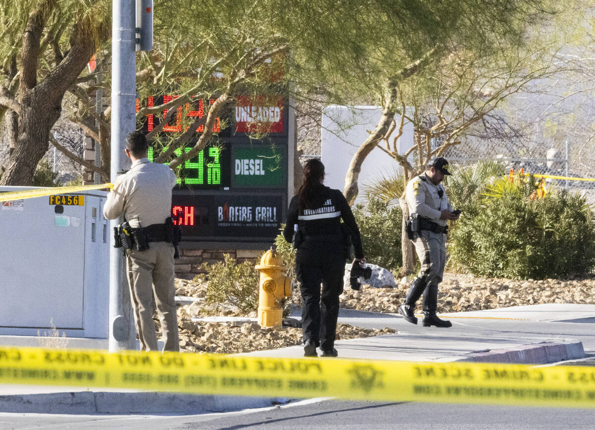 Las Vegas police is investigating a fatal crash involving a motorcycle and a truck near East Ca ...