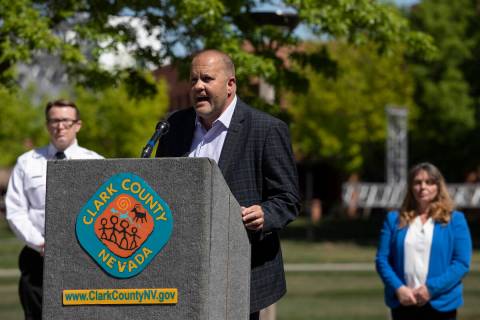 Kevin Schiller, assistant county manager for Clark County at the Clark County Government Center ...