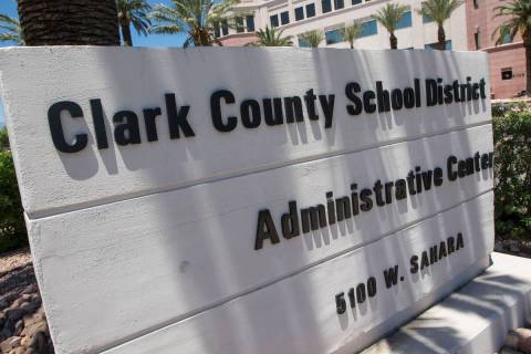Clark County School District administration building. (Las Vegas Review-Journal)