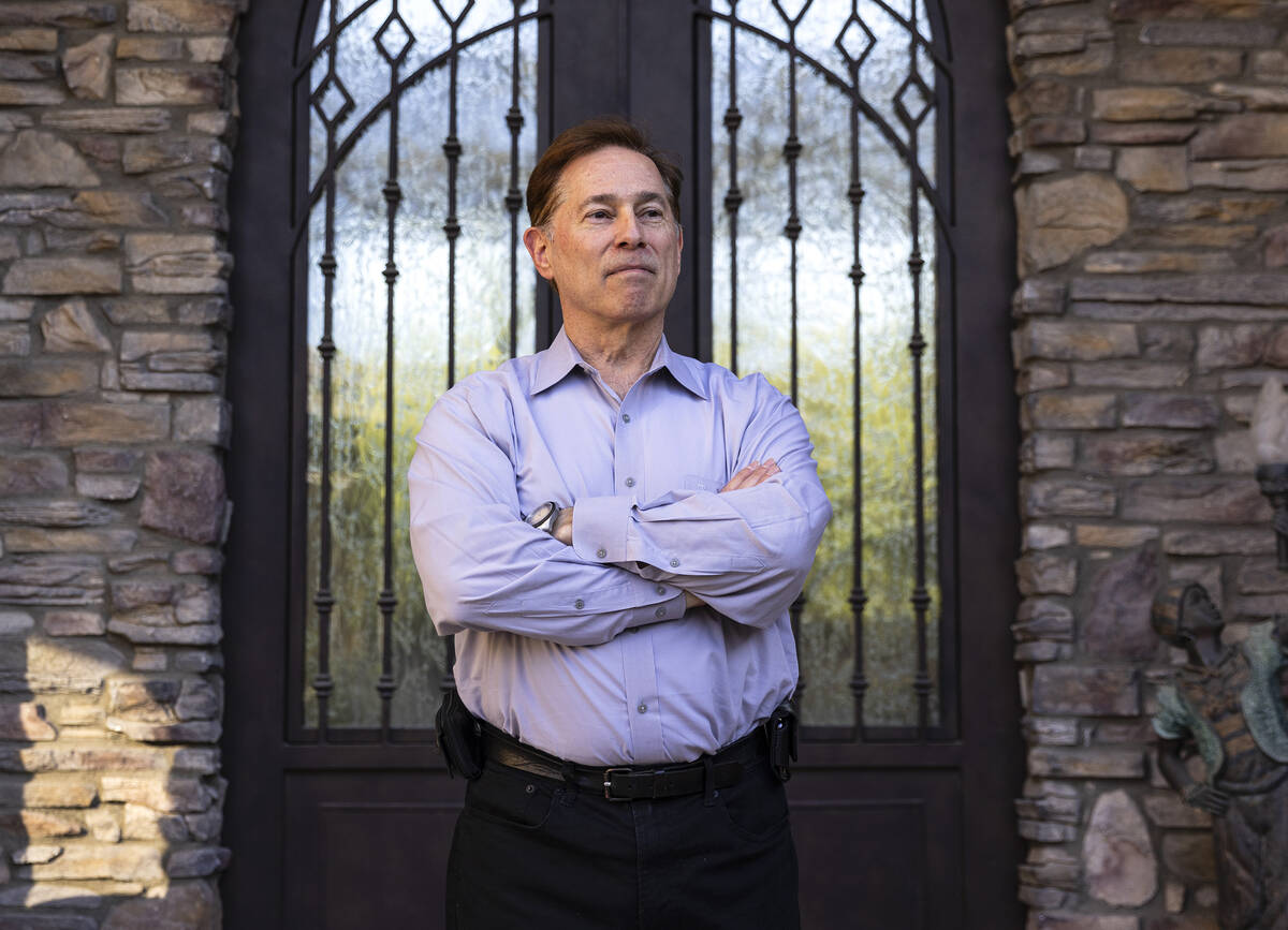 Bob Zeidman, poses for a photo at his Las Vegas home on Thursday, April 20, 2023, in Las Vegas ...