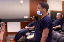 Keshaughn Robinson appears in court for sentencing at the Regional Justice Center in Las Vegas ...