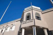 The Nevada State Legislature Building at the state Capitol complex on Sunday, Jan. 17, 2021, in ...