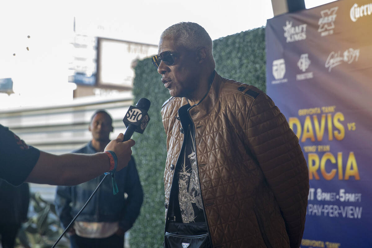 Former professional basketball player Julius Erving is interviewed on the red carpet prior to t ...