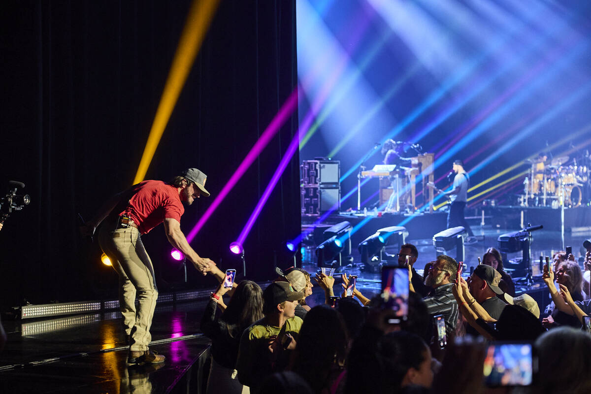 Sam Hunt is shown at Resorts World Theatre on Friday, April 21, 2023. Hunt performed two sold-o ...