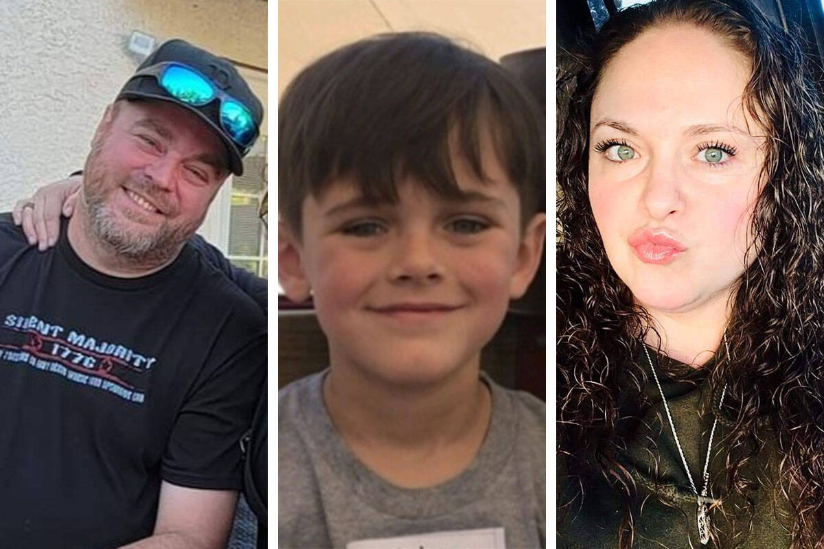 Chad Remillard, from left, Aiden Remillard and Kalean Tarbuskovich (Metropolitan Police Department)