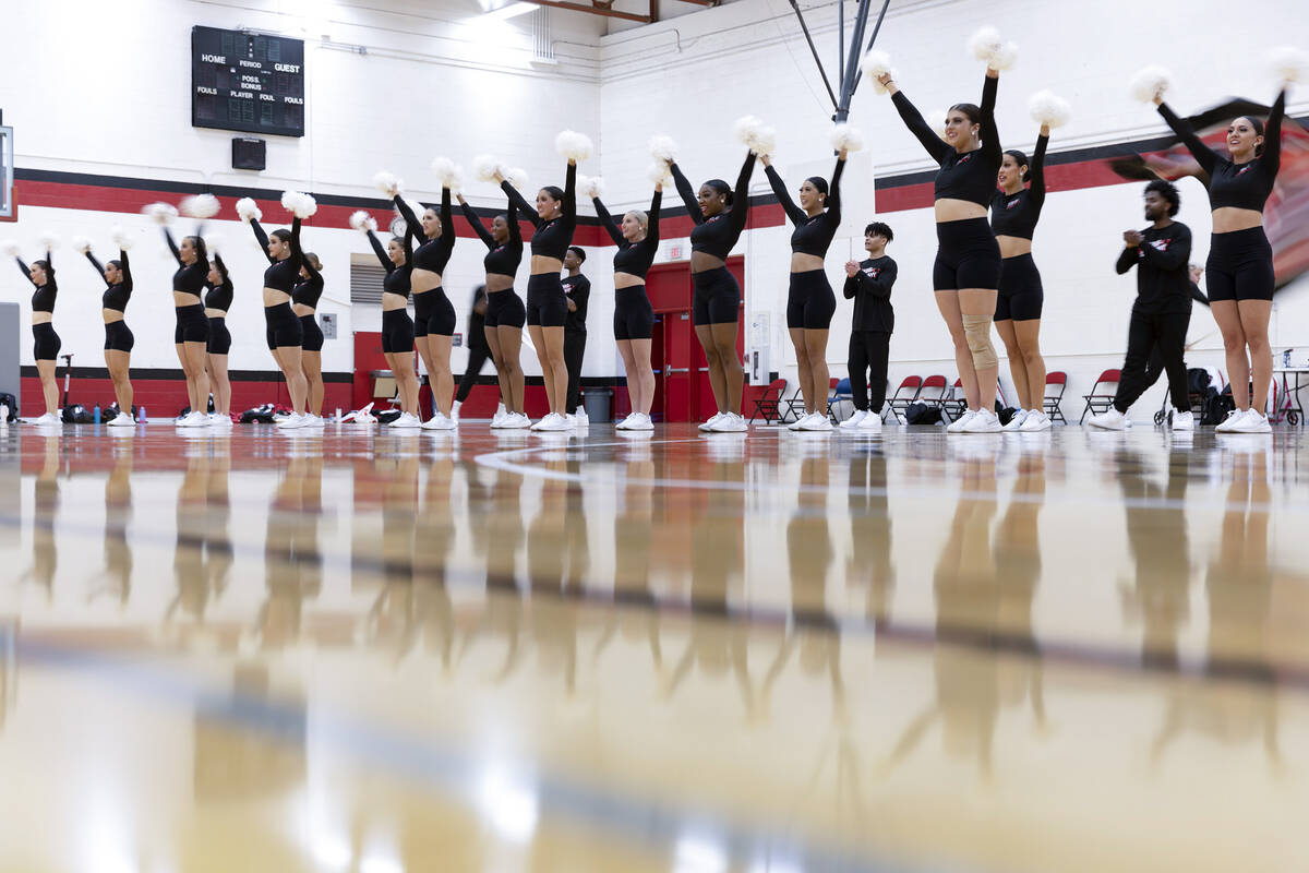 Rebel Girls & Company members rehearse during practice at the McDermott Physical Education Comp ...