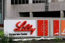 FILE - The Eli Lilly & Co. corporate headquarters are seen in Indianapolis on April 26, 201 ...