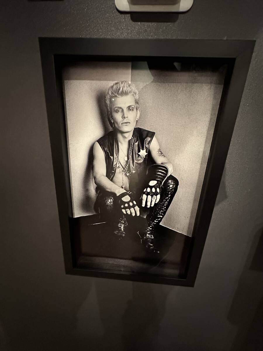A photo of Billy Idol in his days with Generation X is shown at the Punk Rock Museum at 1422 We ...