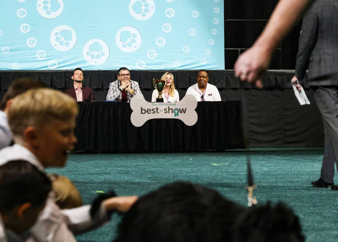 Judges Mat Franco, magician, from left, John “Kats” Katsilometes, Review-Journal ...