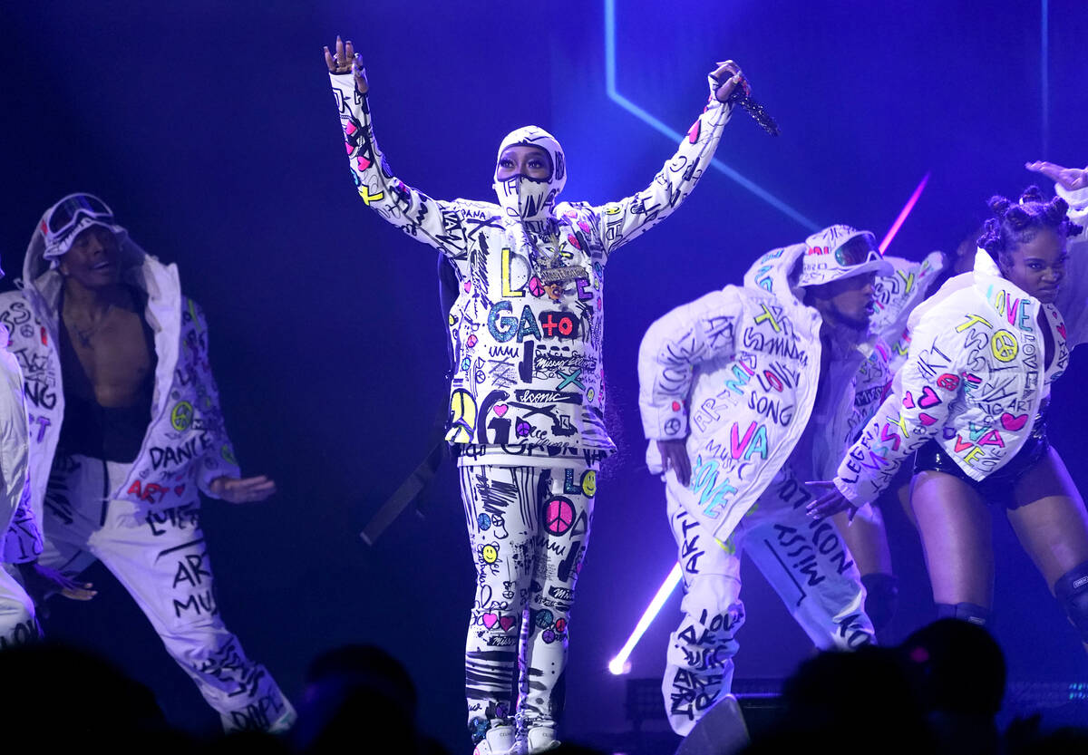 Missy Elliott performs "Lose Control" at the 65th annual Grammy Awards on Sunday, Feb ...