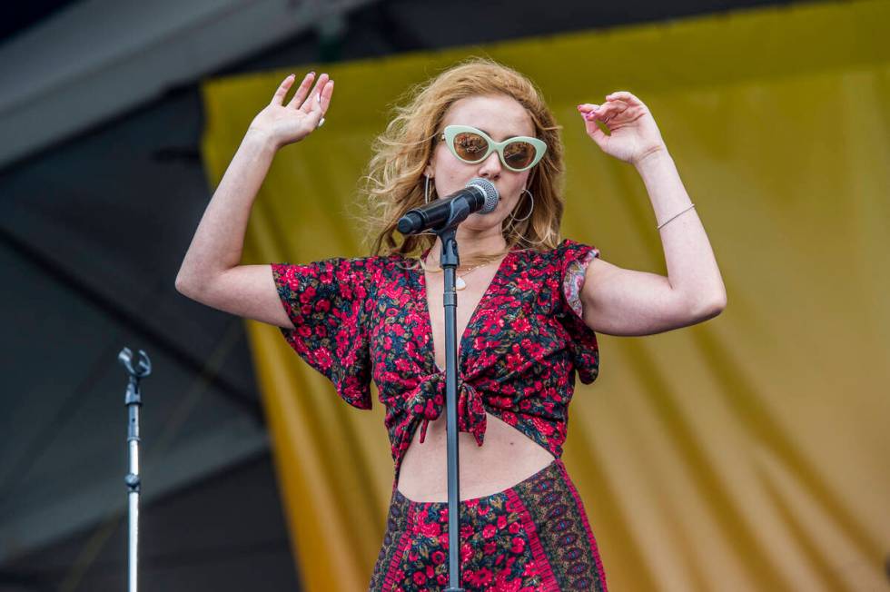 Haley Reinhart performs at the New Orleans Jazz and Heritage Festival on Thursday, May 4, 2017, ...