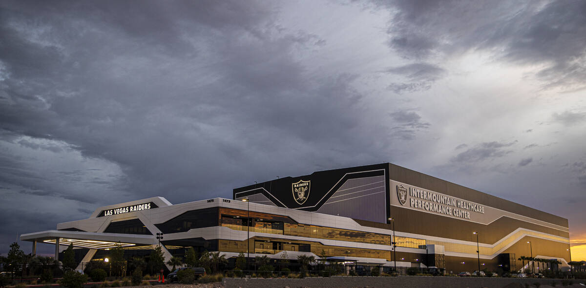 Raiders Headquarters and Intermountain Healthcare Performance Center on Aug. 30, 2021, in Hende ...