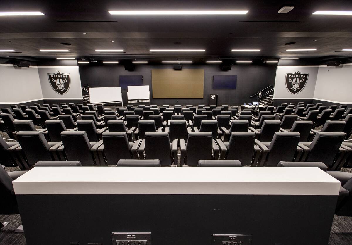 The team room within the Intermountain Healthcare Performance Center and Raiders headquarters o ...