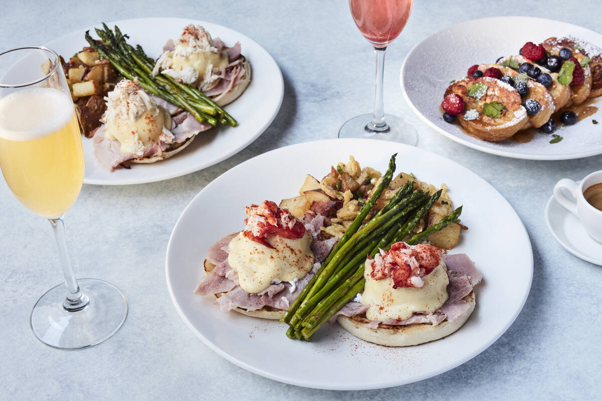 Kona Grill in Las Vegas is serving crab eggs Benedict and macadamia nut French toast for Mother ...