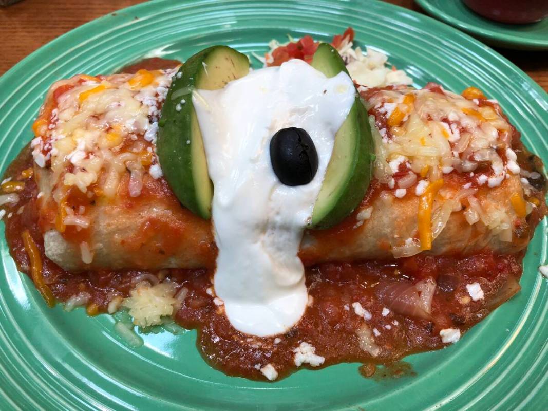 A breakfast burrito is being served for Mother's Day 2023 at Pancho's Mexican Restaurant in the ...