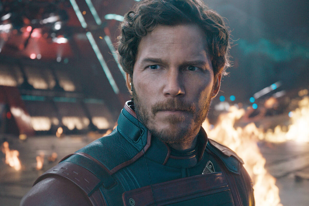 This image released by Marvel Studios shows Chris Pratt in a scene from "Guardians of the ...
