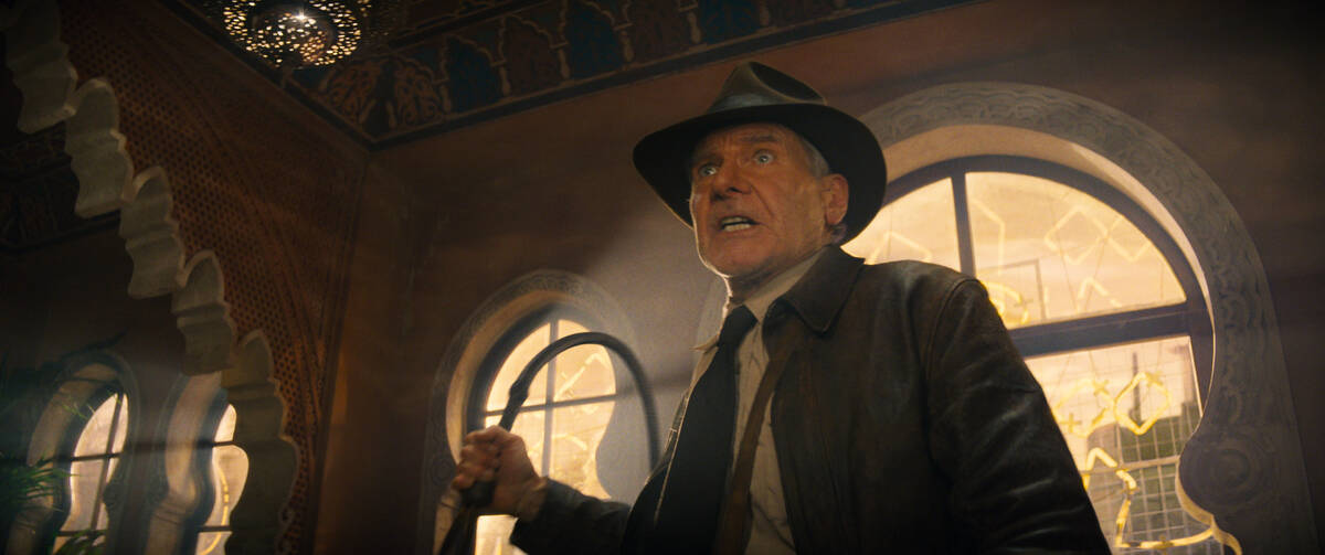 Indiana Jones (Harrison Ford) in Lucasfilm's “Indiana Jones and the Dial of Destiny.” (Luca ...