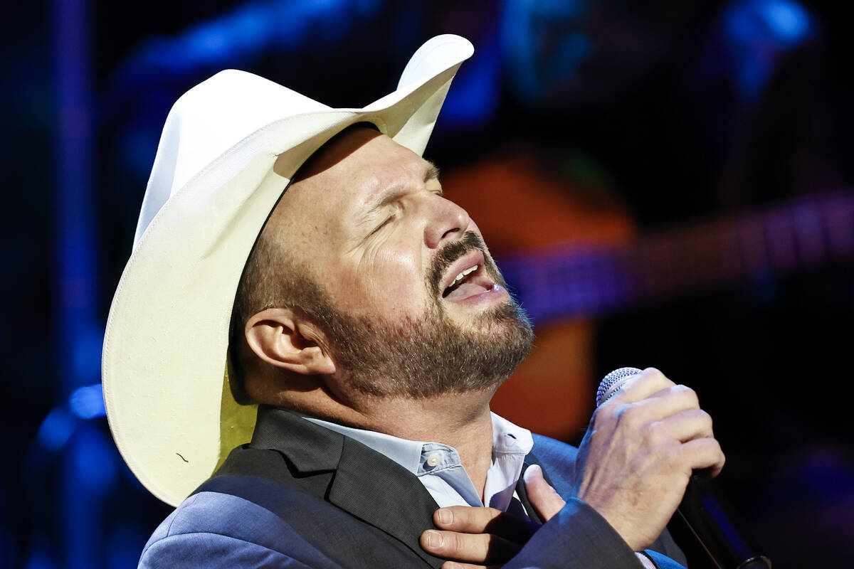 Garth Brooks performs during the Country Music Hall of Fame Medallion Ceremony on Sunday, May 1 ...