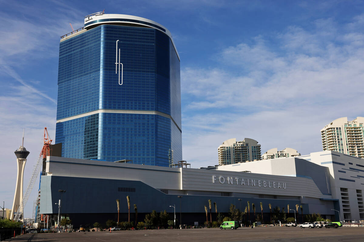 Fontainebleau Las Vegas on the Strip Monday, May 1, 2023. The 67-story hotel-casino is schedule ...