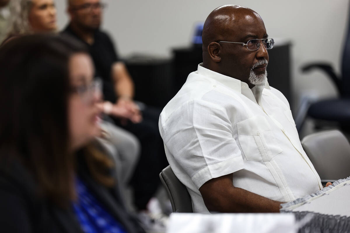 Dr. George Chambers, a local OB-GYN, at a hearing regarding a sexual misconduct complaint again ...