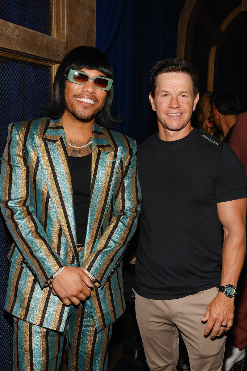 Actor Mark Wahlberg and Anderson .Paak attend the grand opening of Cathédrale Restaurant at AR ...