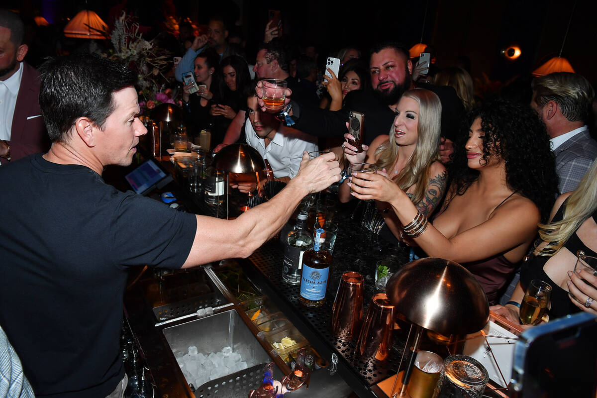 Actor Mark Wahlberg attends the grand opening of Cathédrale Restaurant at ARIA Resort & Casino ...